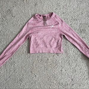 Gymshark Cropped Pink Long sleeve